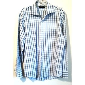Linc's DC & Company long sleeve blue&white check shirt